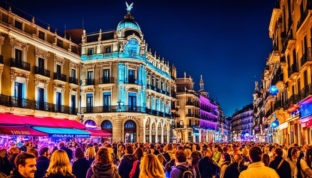 Madrid nightlife scene