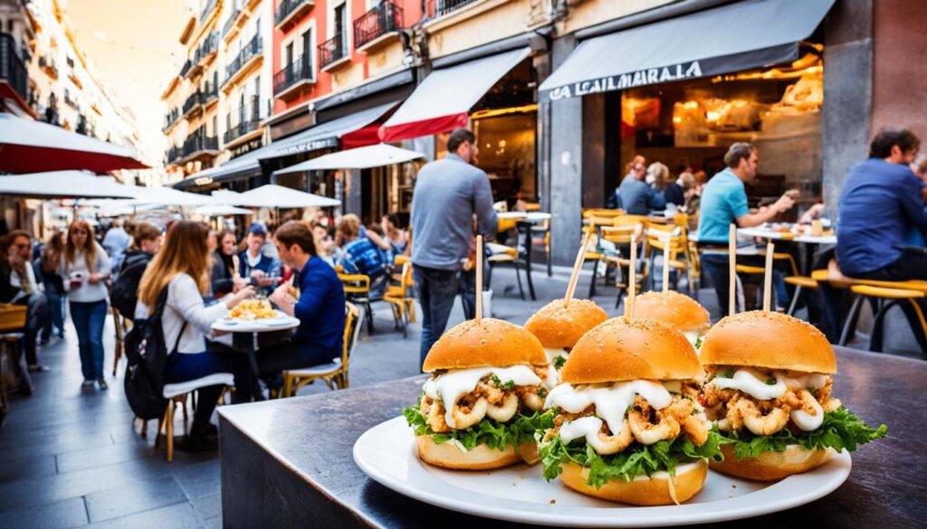 calamari sandwiches in madrid