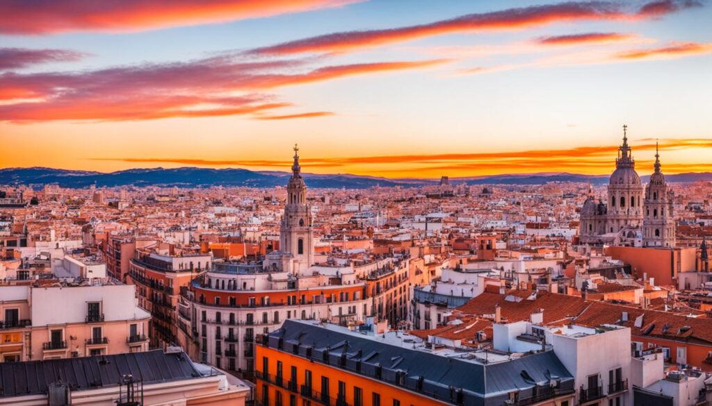 sunset views madrid