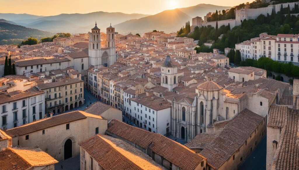 Girona medieval old town