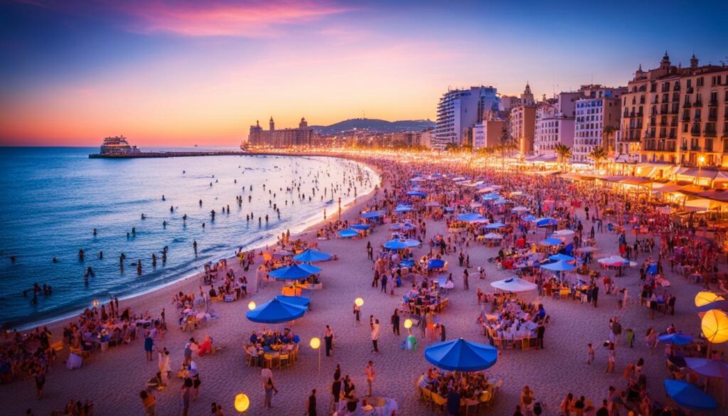 barceloneta beach nightlife