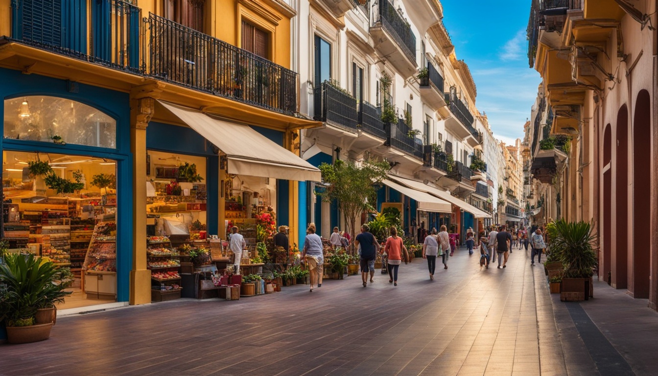 malaga shopping districts